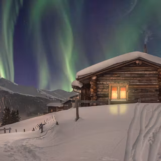 Winter Aurora wallpaper