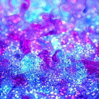 Blue and pink sparkles wallpaper