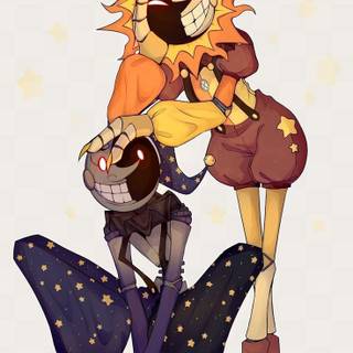 Sun and Moon FNAF wallpaper