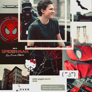 Tom Holland collage wallpaper