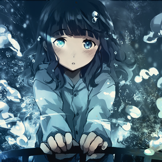 Anime girl blushing wallpaper