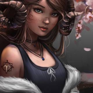 Aries girl wallpaper