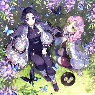 Mitsuri and Shinobu wallpaper