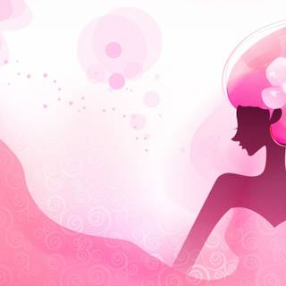 Vector girl wallpaper