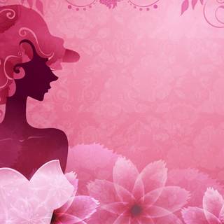 Vector girl wallpaper