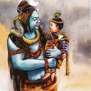 Shiv modern art wallpaper