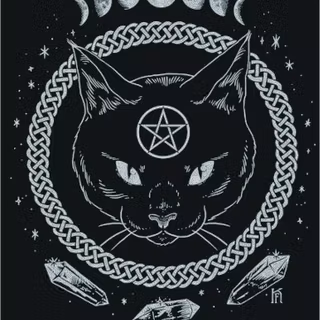 Witch cat wallpaper