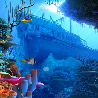 Cartoon sea wallpaper