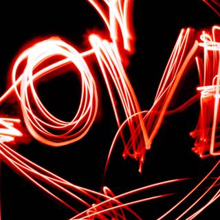 Valentines neon wallpaper