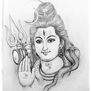 Shiva sketch wallpaper