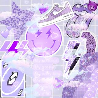 Preppy purple wallpaper