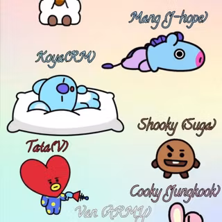 BTS characters wallpaper