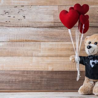 Valentines Day bears wallpaper