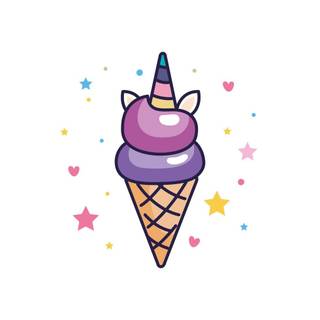 Unicorn ice cream wallpaper