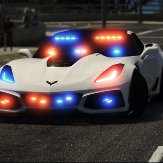 Police Corvette wallpaper