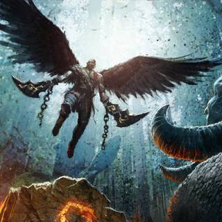 God of War 4 logo wallpaper