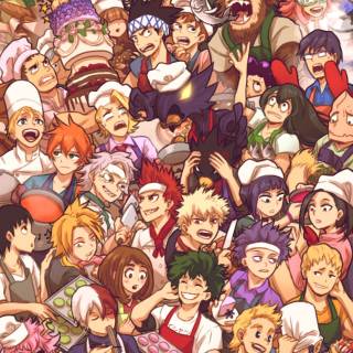 Holiday anime wallpaper