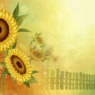 Sunflower art wallpaper