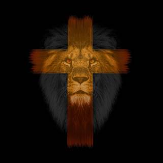 Gold cross wallpaper