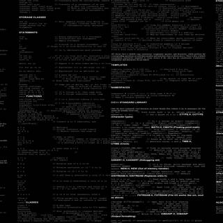 Cheat sheet wallpaper