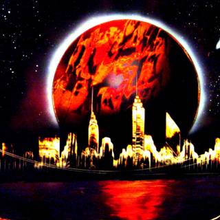 Spray paint art wallpaper