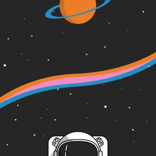 Space illustration wallpaper