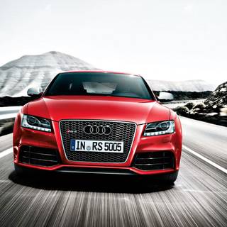 Red Audi wallpaper