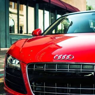 Red Audi wallpaper