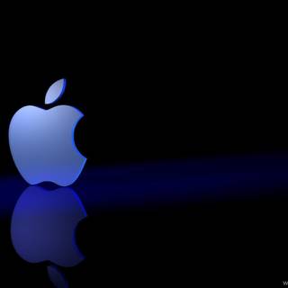 Apple neon wallpaper