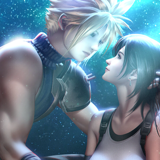 Cloud and Tifa wallpaper