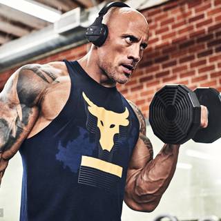 Dwayne Johnson gym wallpaper