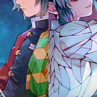 Tomioka and Shinobu wallpaper