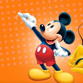 Mickey Mouse Minnie Mouse Pluto wallpaper