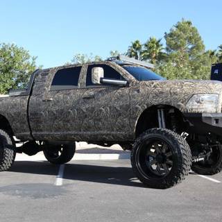 Lifted light up truck wallpaper