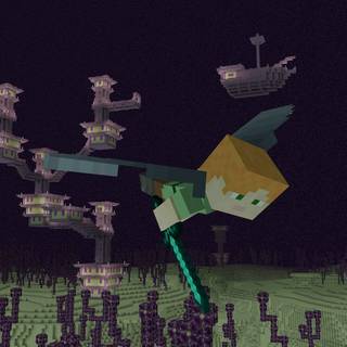 Minecraft Elytra wallpaper