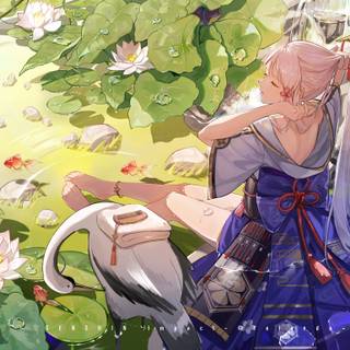 Genshin Impact spring wallpaper