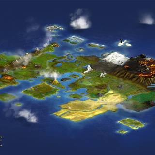 Fantasy map wallpaper
