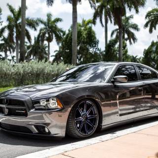 Slammed Dodge Charger wallpaper