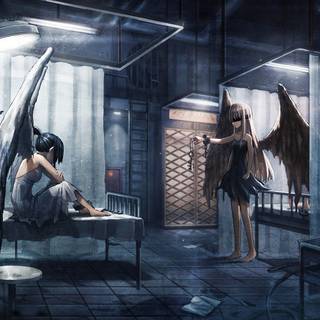 Anime hospital wallpaper