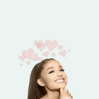 Ariana Grande pink wallpaper