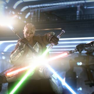 Lightsaber deflection wallpaper