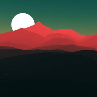 Vector mountain wallpaper