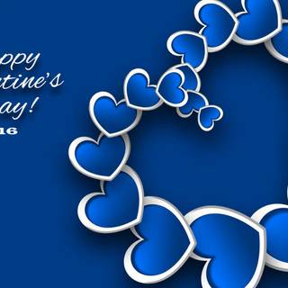 Valentines Day blue wallpaper