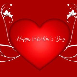Happy Valentine's Day red wallpaper