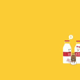 Funny milk wallpaper