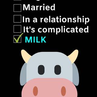 Funny milk wallpaper