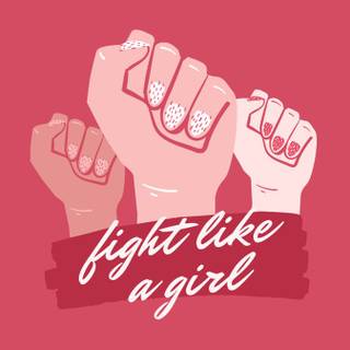 Fight like a girl wallpaper