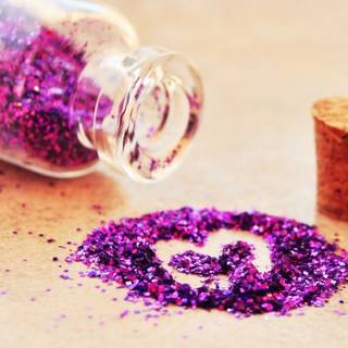 Glitter bottle wallpaper