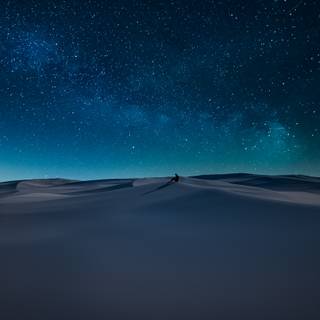Desert at night wallpaper