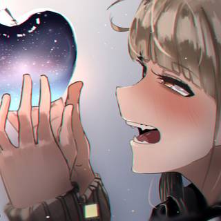 Toga x Ochaco cute wallpaper